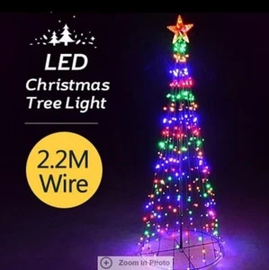2.2M Giant Multi-Colour LED Christmas Tree 17 Light Strands19 bulbs Xmas Lights - Picture 1 of 12