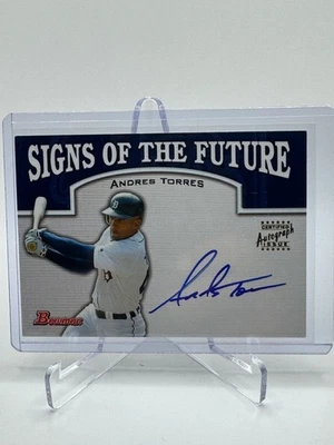 2003 Bowman Draft Signs of the Future Andres Torres #SOF-AT Auto - Image 1 of 2