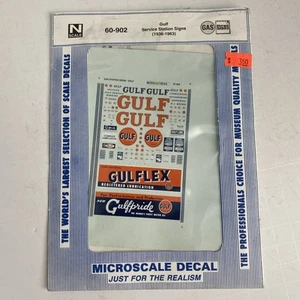 Microscale decals N Scale Gulf Service Station Signs (1936-1963) #60-902 - Picture 1 of 1