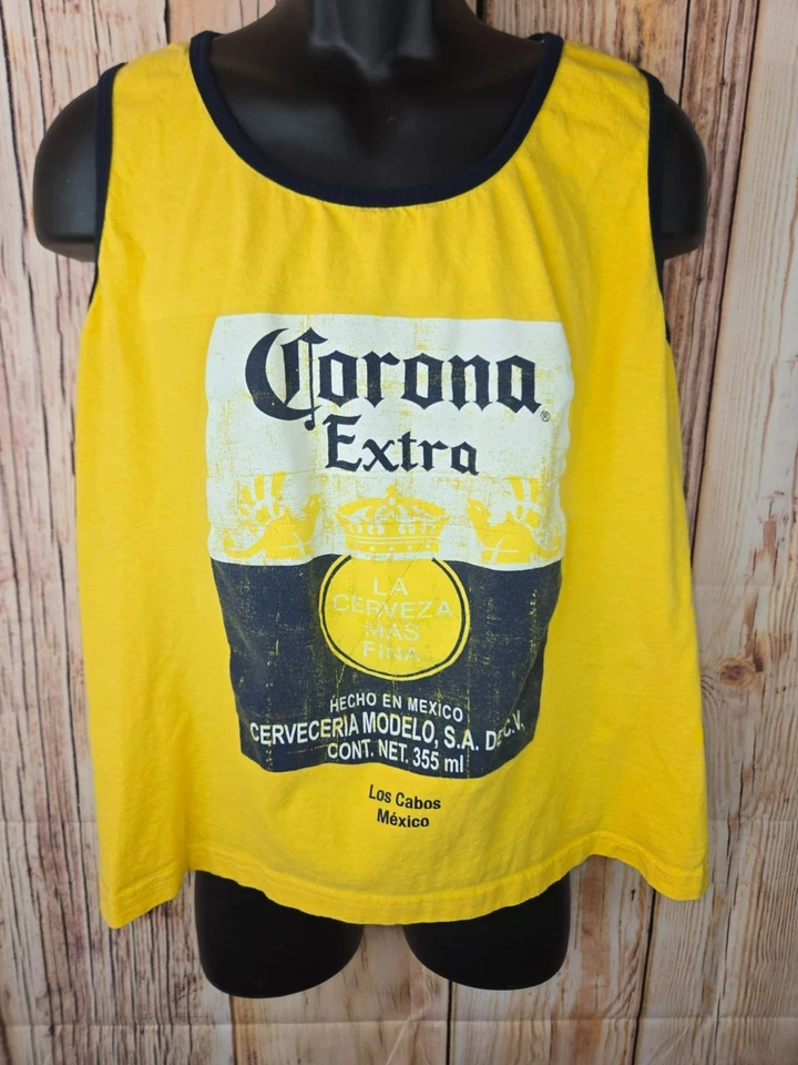 Camiseta sin mangas Corona Extra Amarilla XL Foto 1 de 4