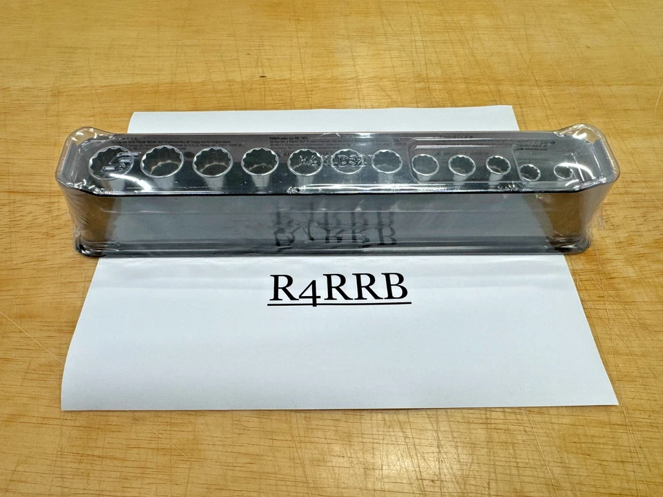 Snap-on Tools NEW 12pc 3/8" Drive Metric 12 POINT SEMI DEEP Socket Set 212FMSYA - Image 1 of 4