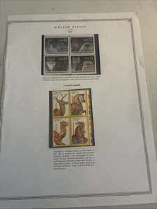 Us Collection On Cards Used Mint Pages Cards Souvenir Pages Block Four N167a - Picture 1 of 12