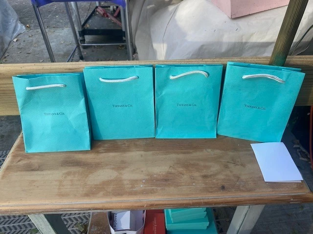 Tiffany & Co Single ONE Blue Shopping Medium Gift Bags 6"x5" Bag For Jewelry - Image 1 of 1
