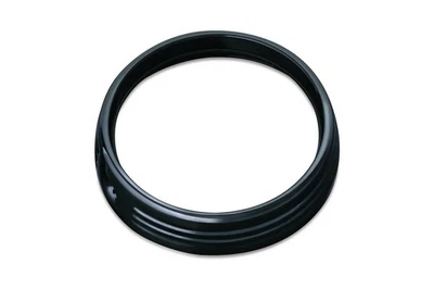 Bisel de anillo de ajuste de faro negro de 7" Kuryakyn para Harley FLH/T 14-Up Foto 1 de 2