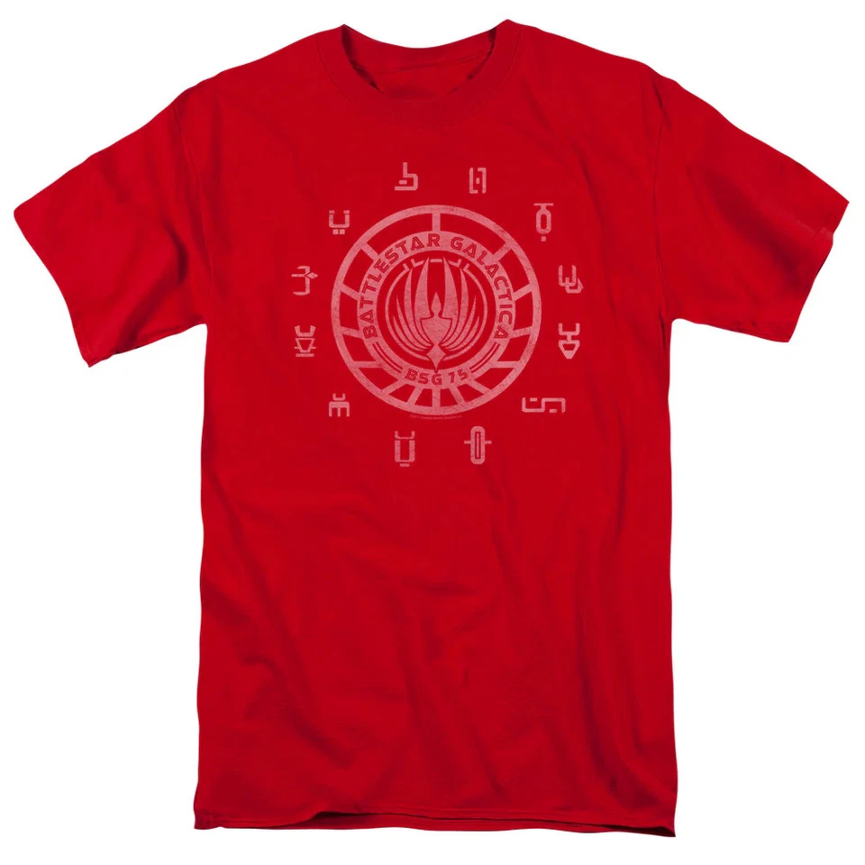 Camiseta roja Battle Star Galactica Colonies para hombre Foto 1 de 1
