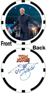 TOM JONES - LEGENDARIO CANTANTE WELCH - FICHA CONMEMORATIVA DE PÓKER ***FIRMADA*** - Imagen 1 de 2