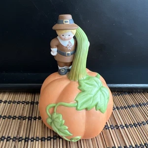 De colección Miniatura Avon Bell Calabaza Peregrino de Acción de Gracias 1990 Coleccionables Cerámica - Imagen 1 de 10