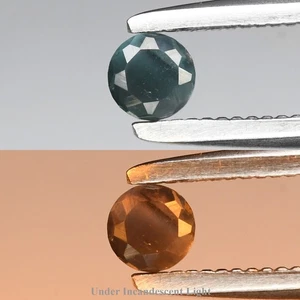 💎 0.12ct 3mm Round Natural Green Alexandrite - Russia Gemstone - Picture 1 of 6