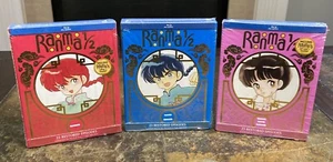 Ranma 1/2 Blu Ray Limited Edition Set 1 2 & 3 1-3 Rare Hard To Find Out Of Print - Picture 1 of 21