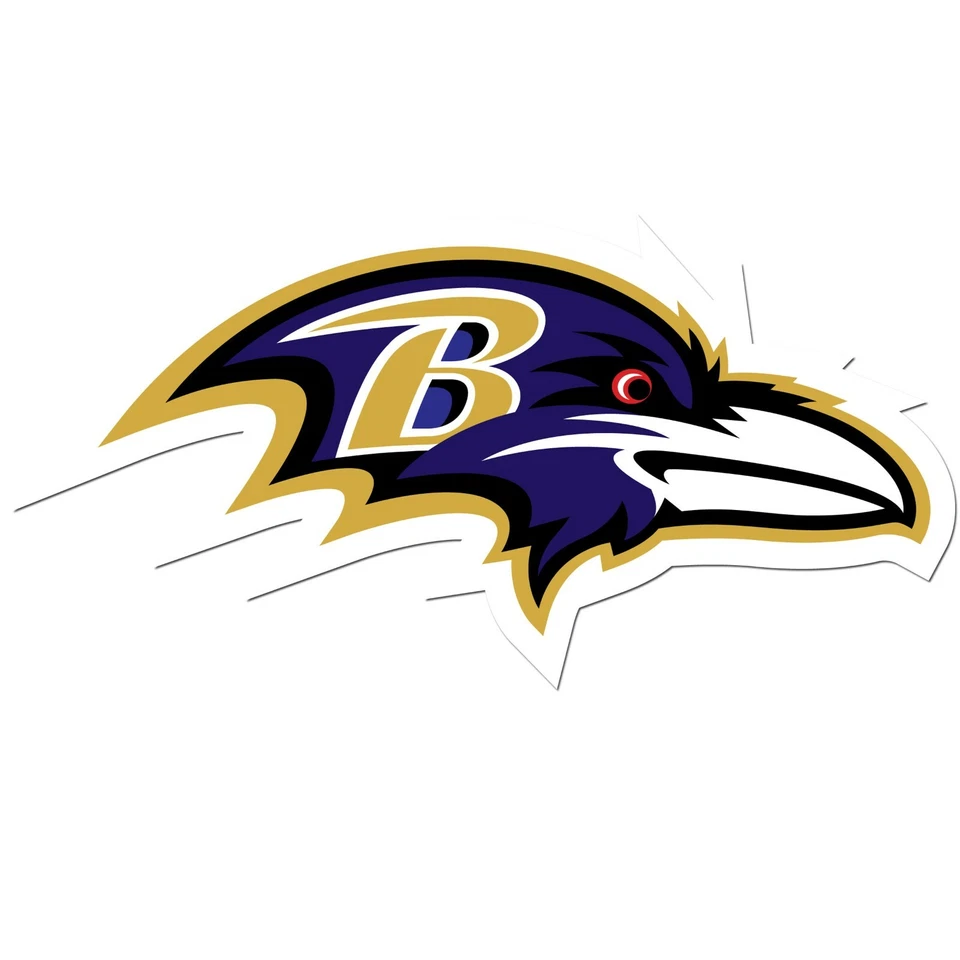 Siskiyou NFL Baltimore Ravens Medium Team Color Auto Decal