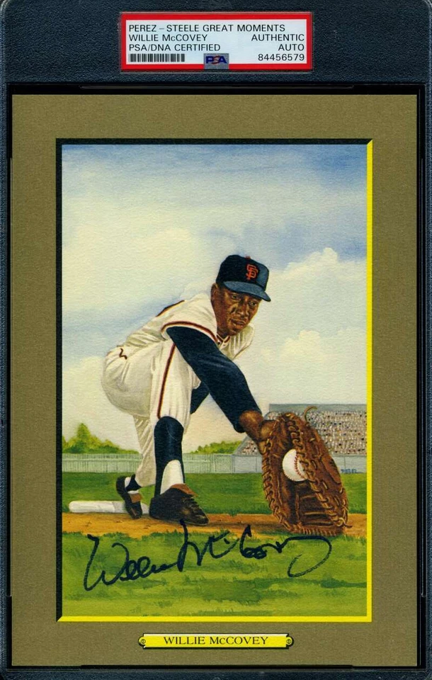 Willie McCovey PSA DNA Coa Slabbed Signed Perez Steele Great Moments Autograph - Image 1 of 1