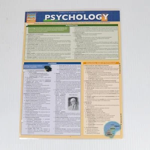 Psychology Quick Study by BarCharts - Essential Principles, Theories, Concepts - Picture 1 of 3