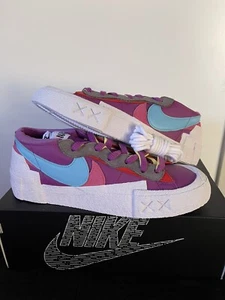 Size 9 - Nike Blazer Low x KAWS x sacai Purple Dusk 2021 - DM7901-500 - Picture 1 of 3