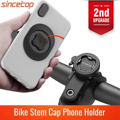 Aluminum Bike Stem Cap Phone Holder,MTB Bicycle Phone Mount 【Series C - Gen 2】 - Image 1 of 4