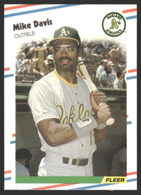 Mike Davis #277 1988 Fleer Oakland Athletics - Image 1 of 2