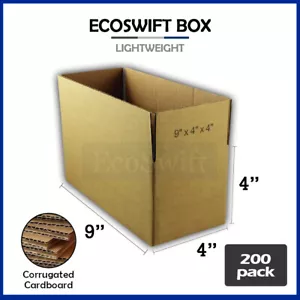 200 9x4x4 EcoSwift Karton Verpackung Umzug Versandkartons Wellpappe Karton - Bild 1 von 6