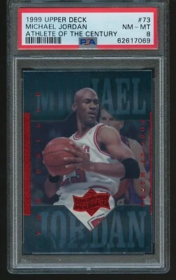 Michael Jordan 1999 Upper Deck Athlete Of The Century #73 PSA 8 - Image 1 of 2