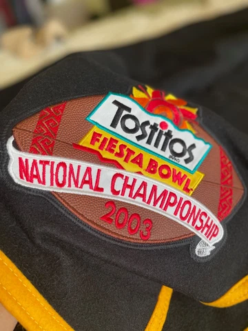 Rare VTG 2003 Fiesta Bowl National Championship Dehen 100% Wool Stadium Blanket Cover