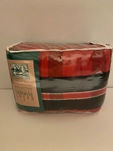Boundary Waters 100% Cotton Flannel Comforter Cover Set. 3 Piece Full/Queen Set - Picture 1 of 4