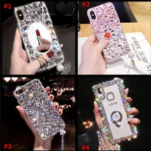 Funda Carcasa TPU Trasera Piedra Brillante Lujo Brillante Diamantes para Teléfono Motorola - Imagen 1 de 21