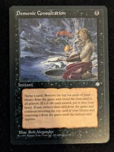 Demonic Consultation - Ice Age - NM - Magic the Gathering - MTG - Black - Picture 1 of 4