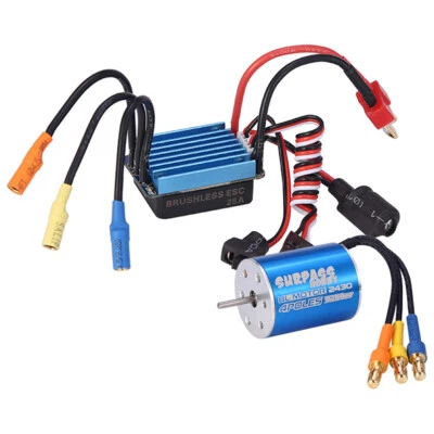 Bürstenloser 7200-kV-Motor 25A Bürstenloser ESC für 1/16 1/18 HSP Traxxas RC Car - Bild 1 von 4