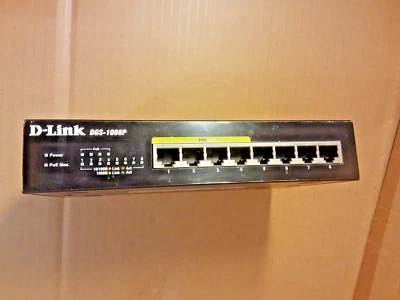 D-Link DGS-1008P 8-Port Gigabit PoE Switch EGS1008PM....D1E - Image 1 of 4