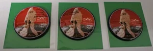 Belsnickle Santa Collectibles Button Pin Back Signed  Lot of 3 - Picture 1 of 2
