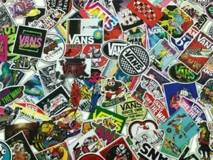 100 Pack Vans Skateboard Stickers bomb Vinyl Laptop Luggage Graffiti Decals Lot - Picture 1 of 12