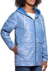 Weatherproof Vintage Womens Waterproof Coated Rain Jacket with Hood / Blue / M - Picture 1 of 7