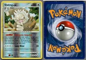 2007 Pokemon, Mysterious Treasures #34/123 Slaking Lv.56, Reverse Holo Rare (b) - Picture 1 of 1