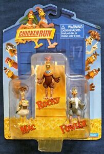 Chicken Run figures Rocky, Fowler & Mac  new in pack