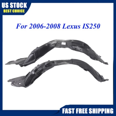 Pair Set of 2 Fender Liners Front Left & Right Fit for Lexus IS250 IS350 2006-08 Foto 1 de 4