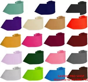 Mens Ties Neckwear® New Hot Trend! Solid Color Plain Classic Necktie Men's Tie - Picture 1 of 12