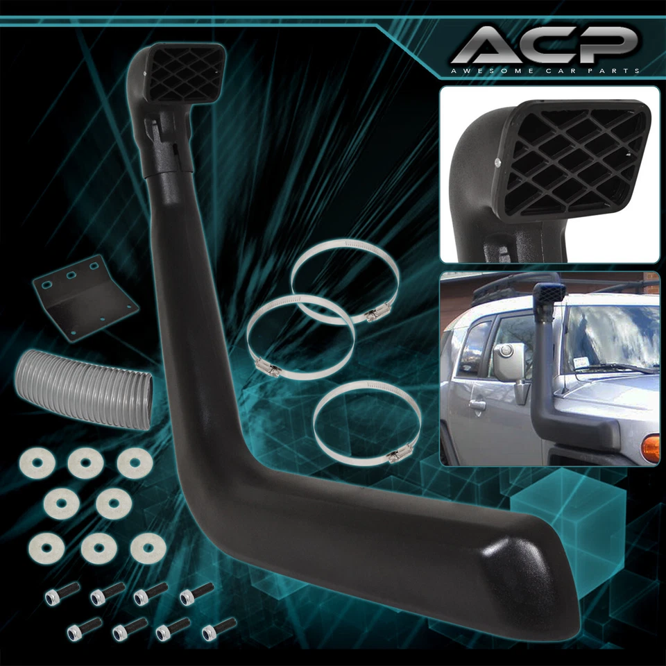 For 2007-2012 Toyota FJ Cruiser 2WD 4x4 High Mount Ram Air Intake Black Snorkel Foto 1 de 2