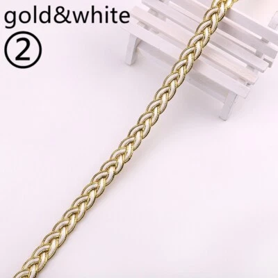 20yd Braid Trimming Sewing Crafts Ribbon Webbing Fringe Cushion Accessories Chic - Image 1 of 4