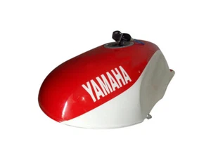 Yamaha YSR 50 80 YSR50 YsR80 1989 Steel Tank White & Red Painted with Cap & Tap - Picture 1 of 7