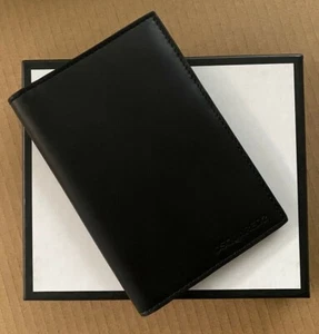 Dsquared2 Document Passport Credit Card Wallet Black Leather Logo Made in Italy - Picture 1 of 12
