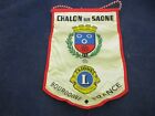 Vintage Lions Club Banner Flag Chalon Sur Saone Bourgogne France International