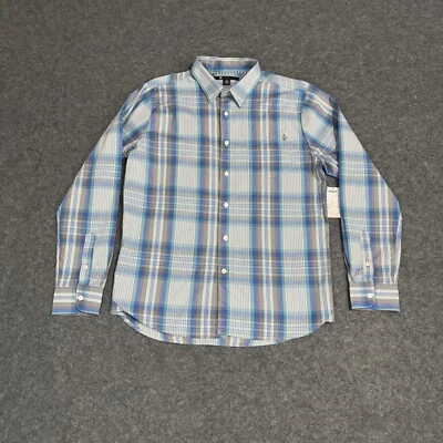 Volcom Button Shirt Men’s Size Small Long Sleeve Casual Plaid Long Sleeve New - Image 1 of 4