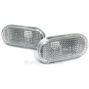 JDM Nissan 03-09 350Z Fairlady Z Z33 Clear Side Markers Lenses Pair Genuine - Picture 1 of 1