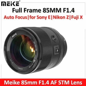 Meike 85mm F1.4 Auto Focus Telephoto STM Full Frame Lens for Canon Nikon Sony - Picture 1 of 7