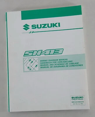 Manuale Officina Elettrica/Schaltpläne Suzuki Jimny SN413 Stand 04/1998 - Immagine 1 di 2