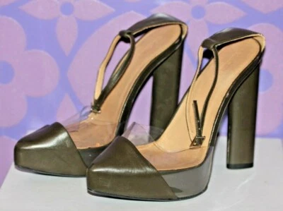 YEEZY TEMPORADA 2 PVC Transparente Taupe Mary Jane 39 o 7 EDICIÓN PASARELA -sin venta al por menor Foto 1 de 4