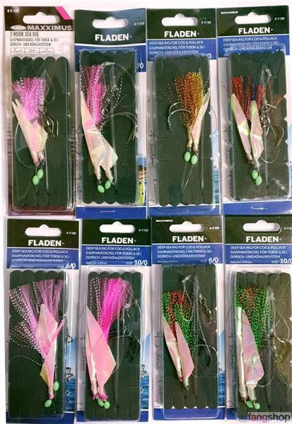 Fladen 2-Hook Deep Sea Rig Dorsch Köhler fertiges Meeresvorfach versch. Modelle - Bild 1 von 1