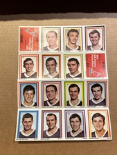 1972/73 EDDIE SARGENT NHL STAMP STICKER PANEL #5 GARY SMITH PIERRE BOUCHARD