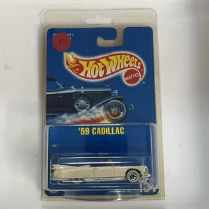 1991 Hot Wheels 1959 CADILLAC White w/ red interior Collector #154 VHTF - Picture 1 of 3