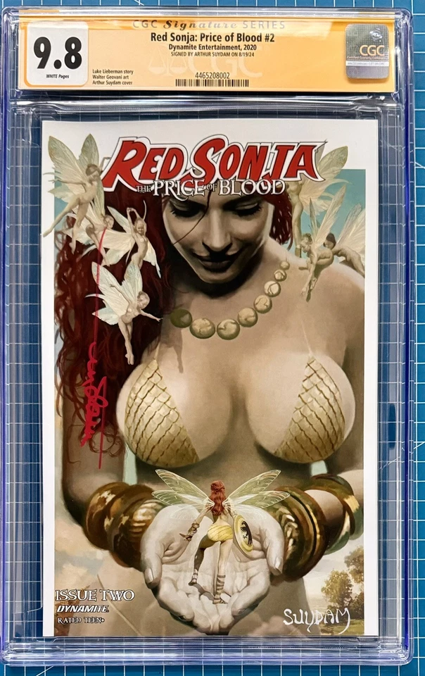 Red Sonja, Price of Blood #2 CGC 9.8 SIGNED SS Arthur Suydam Foto 1 de 1