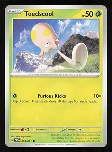 Toedscool 004/091 Regular Near Mint Pokemon TCG S&V Paldean Fates PAF - Picture 1 of 1