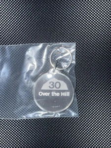 Vintage Over the Hill und 30!  Schlüsselanhänger Key Fob Ring - Bild 1 von 2